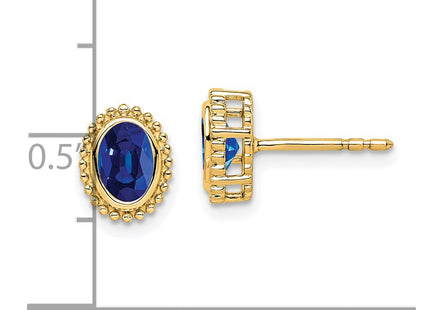14k Yellow Gold Earrings Style EM7202 - Classique Jewelry Inc.