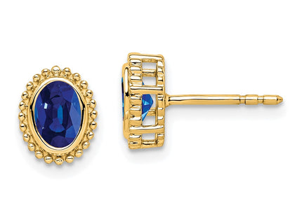 14k Yellow Gold Earrings Style EM7202 - Classique Jewelry Inc.