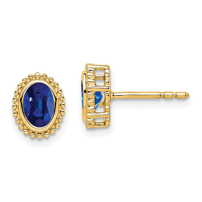 14k Yellow Gold Earrings Style EM7202 - Classique Jewelry Inc.