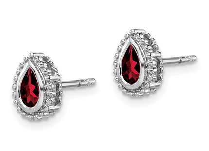 14k White Gold Earrings Style EM7203 - Classique Jewelry Inc.