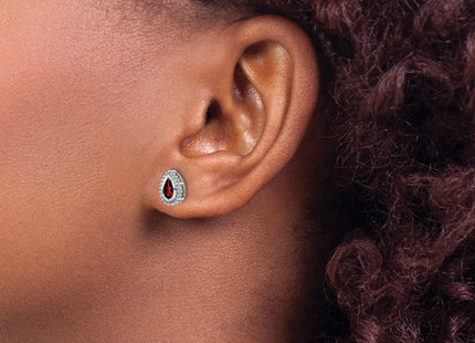 14k White Gold Earrings Style EM7203 - Classique Jewelry Inc.