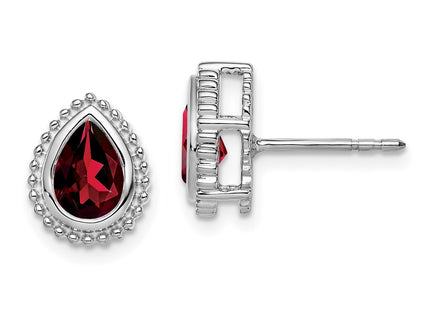 14k White Gold Earrings Style EM7203 - Classique Jewelry Inc.