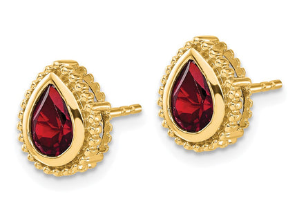 14k Yellow Gold Earrings Style EM7203 - Classique Jewelry Inc.