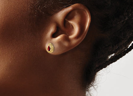 14k Yellow Gold Earrings Style EM7203 - Classique Jewelry Inc.