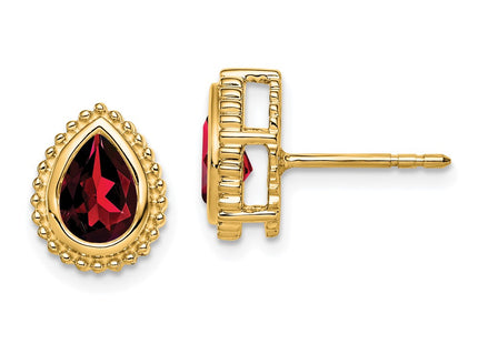 14k Yellow Gold Earrings Style EM7203 - Classique Jewelry Inc.