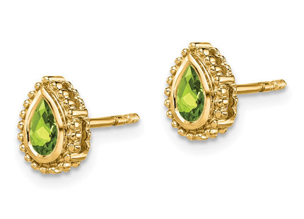 14k Yellow Gold Earrings Style EM7203 - Classique Jewelry Inc.