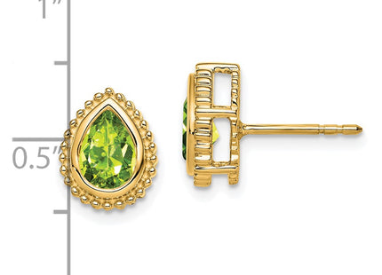 14k Yellow Gold Earrings Style EM7203 - Classique Jewelry Inc.