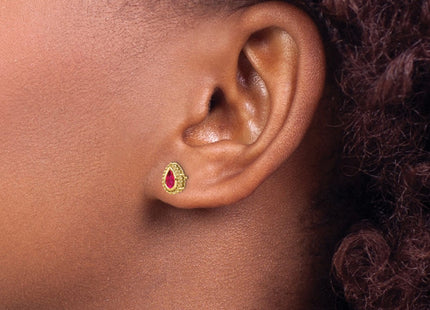 14k Yellow Gold Earrings Style EM7203 - Classique Jewelry Inc.