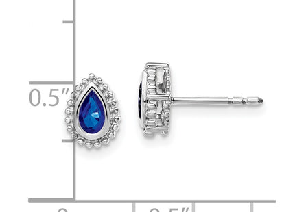 14k White Gold Earrings Style EM7203 - Classique Jewelry Inc.