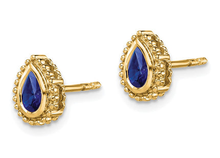 14k Yellow Gold Earrings Style EM7203 - Classique Jewelry Inc.