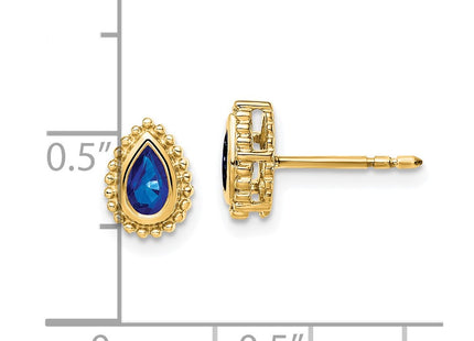 14k Yellow Gold Earrings Style EM7203 - Classique Jewelry Inc.