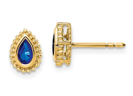 14k Yellow Gold Earrings Style EM7203 - Classique Jewelry Inc.
