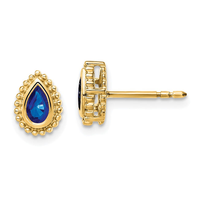 14k Yellow Gold Earrings Style EM7203 - Classique Jewelry Inc.
