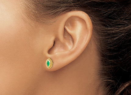 14k Yellow Gold Earrings Style EM7204 - Classique Jewelry Inc.