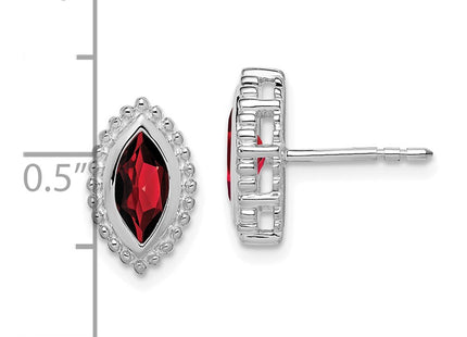 14k White Gold Earrings Style EM7204 - Classique Jewelry Inc.