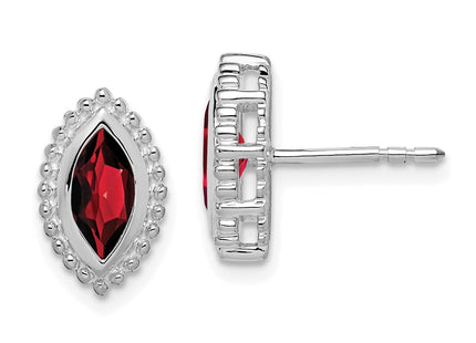 14k White Gold Earrings Style EM7204 - Classique Jewelry Inc.