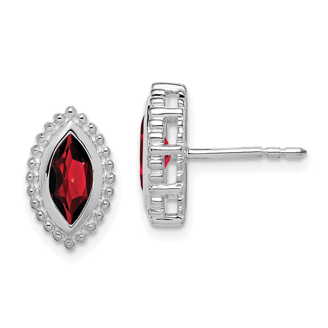 14k White Gold Earrings Style EM7204 - Classique Jewelry Inc.