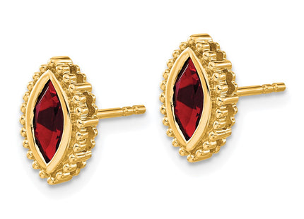 14k Yellow Gold Earrings Style EM7204 - Classique Jewelry Inc.