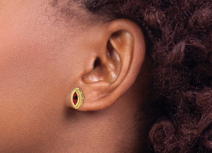 14k Yellow Gold Earrings Style EM7204 - Classique Jewelry Inc.