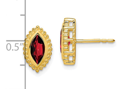 14k Yellow Gold Earrings Style EM7204 - Classique Jewelry Inc.