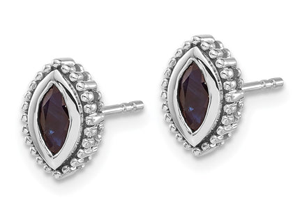 14k White Gold Earrings Style EM7204 - Classique Jewelry Inc.