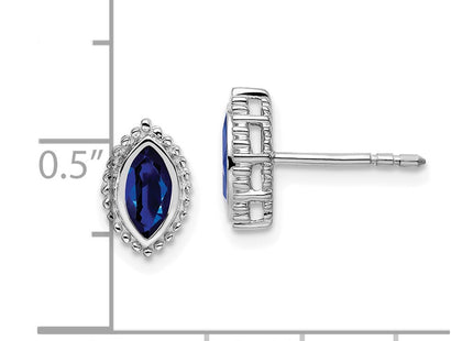 14k White Gold Earrings Style EM7204 - Classique Jewelry Inc.