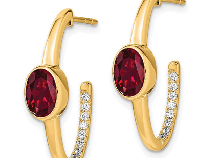 14k Yellow Gold Earrings Style EM7214 - Classique Jewelry Inc.