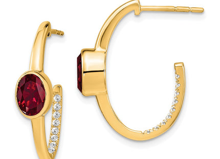 14k Yellow Gold Earrings Style EM7214 - Classique Jewelry Inc.
