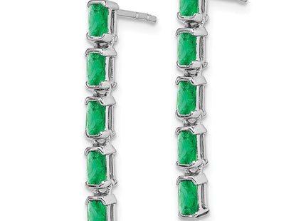 14k White Gold Earrings Style EM7224 - Classique Jewelry Inc.