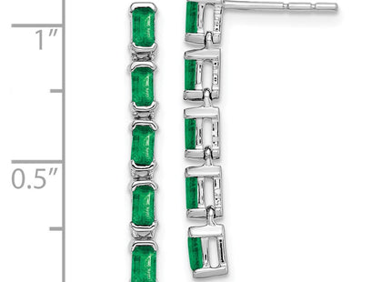 14k White Gold Earrings Style EM7224 - Classique Jewelry Inc.