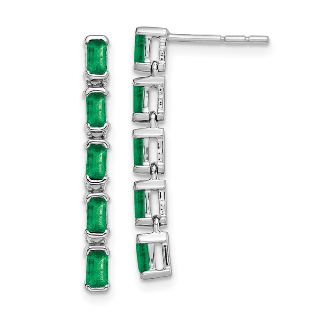 14k White Gold Earrings Style EM7224 - Classique Jewelry Inc.