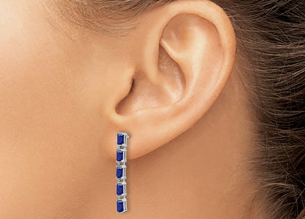 14k White Gold Earrings Style EM7224 - Classique Jewelry Inc.