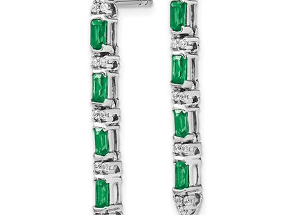 14k White Gold Earrings Style EM7225 - Classique Jewelry Inc.