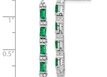 14k White Gold Earrings Style EM7225 - Classique Jewelry Inc.