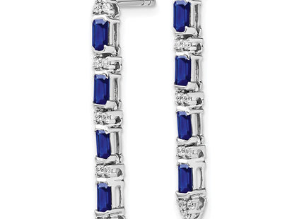 14k White Gold Earrings Style EM7225 - Classique Jewelry Inc.
