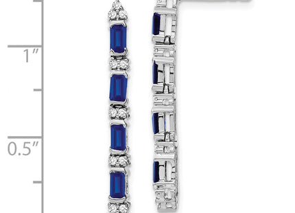 14k White Gold Earrings Style EM7225 - Classique Jewelry Inc.