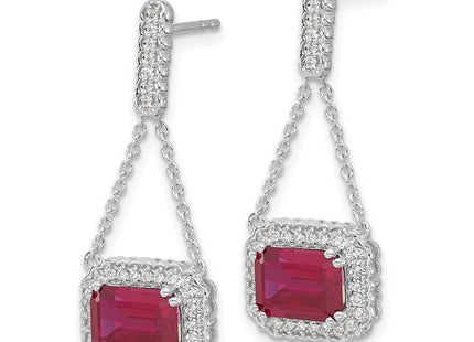 14k White Gold Earrings Style EM7227 - Classique Jewelry Inc.