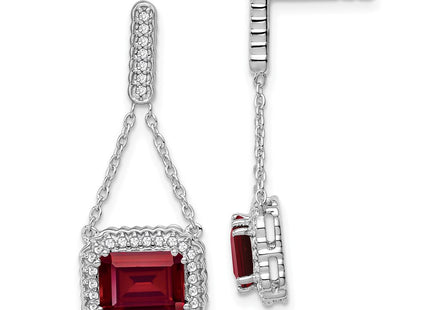 14k White Gold Earrings Style EM7227 - Classique Jewelry Inc.