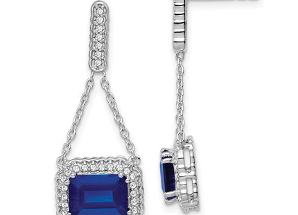 14k White Gold Earrings Style EM7227 - Classique Jewelry Inc.