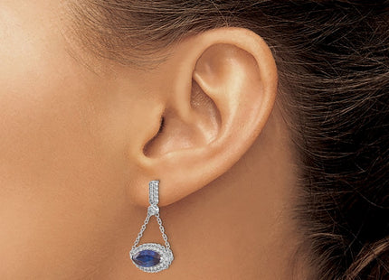 14k White Gold Earrings Style EM7229 - Classique Jewelry Inc.
