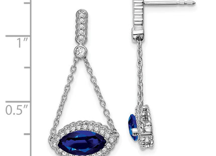 14k White Gold Earrings Style EM7229 - Classique Jewelry Inc.