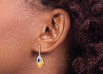 14k Two-tone Earrings Style EM7250 - Classique Jewelry Inc.
