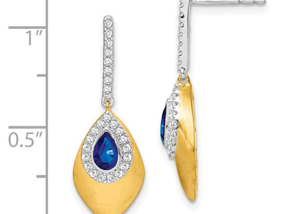 14k Two-tone Earrings Style EM7250 - Classique Jewelry Inc.