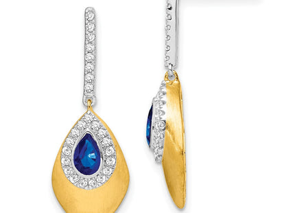 14k Two-tone Earrings Style EM7250 - Classique Jewelry Inc.