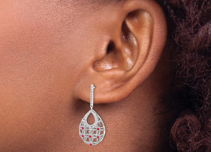 14k White Gold Earrings Style EM7251 - Classique Jewelry Inc.