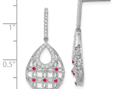 14k White Gold Earrings Style EM7251 - Classique Jewelry Inc.