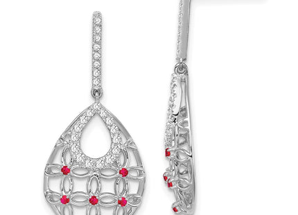 14k White Gold Earrings Style EM7251 - Classique Jewelry Inc.