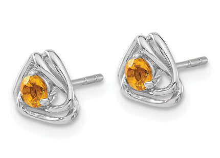 14k White Gold Earrings Style EM7395 - Classique Jewelry Inc.