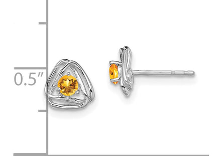 14k White Gold Earrings Style EM7395 - Classique Jewelry Inc.
