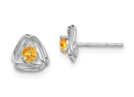 14k White Gold Earrings Style EM7395 - Classique Jewelry Inc.